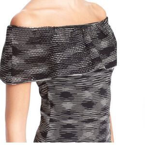 M Missoni Space Dye Off the Shoulder Ruffle Top Size 38